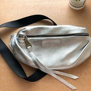 Silver leather Aimee Kestenberg Fanny pack